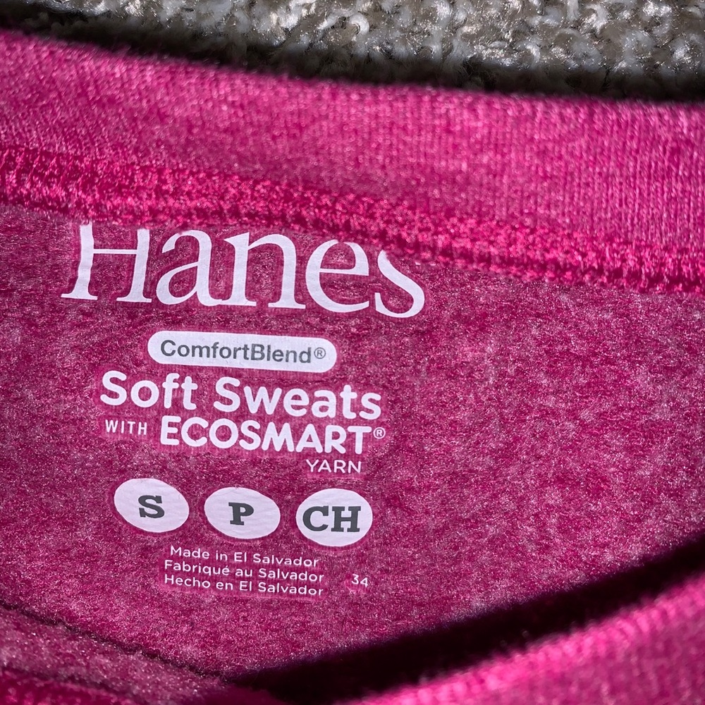 Hanes Womens Red / Pink Pullover - Picture 6 of 7